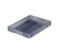 Recipiente apilable en euroformato, paredes perforadas, fondo cerrado L x A x H 400 x 300 x 50 mm
