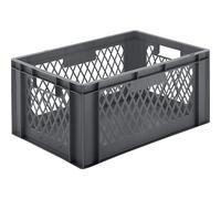 Recipiente apilable en euroformato, paredes perforadas, fondo cerrado L x A x H 600 x 400 x 270 mm