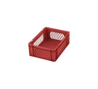 Recipiente apilable en euroformato, paredes y fondo perforados L x A x H 400 x 300 x 50 mm