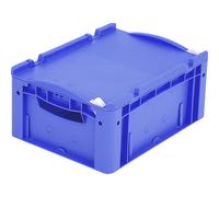 Recipiente apilable en euroformato XL BITO, con tapa abatible de 1 pieza y cierre de trinquete