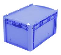 Recipiente apilable en euroformato XL BITO, con tapa abatible de 1 pieza y cierre de trinquete