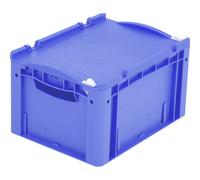 Recipiente apilable en euroformato XL BITO, con tapa abatible de 1 pieza y cierre de trinquete