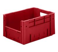 Recipiente apilable euronorma con asidero capacidad 17,5 l, L x A x H 400 x 300 x 210 mm, UE 4 unid.