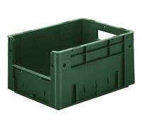 Recipiente apilable euronorma con asidero capacidad 17,5 l, L x A x H 400 x 300 x 210 mm, UE 4 unid.