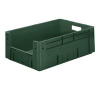 Recipiente apilable euronorma con asidero capacidad 38 l, L x A x H 600 x 400 x 210 mm, UE 2 unid.