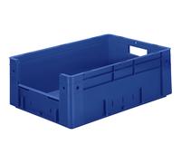 Recipiente apilable euronorma con asidero capacidad 38 l, L x A x H 600 x 400 x 210 mm, UE 2 unid.