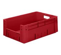 Recipiente apilable euronorma con asidero capacidad 38 l, L x A x H 600 x 400 x 210 mm, UE 2 unid.
