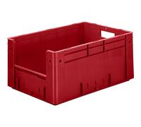 Recipiente apilable euronorma con asidero capacidad 50 l, L x A x H 600 x 400 x 270 mm, UE 2 unid.