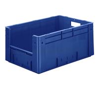 Recipiente apilable euronorma con asidero capacidad 50 l, L x A x H 600 x 400 x 270 mm, UE 2 unid.