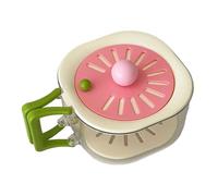 Recipiente colador con tapa, escurridor con mango plegable, 2 en 1, para frigorífico, cocina, camping, apartamento, comercial