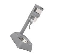 Recipiente colgante de agua y alimentos para mascotas que ahorra espacio con diseño fácil de limpiar para uso en interiores, cuenco gris para alimentos para mascotas