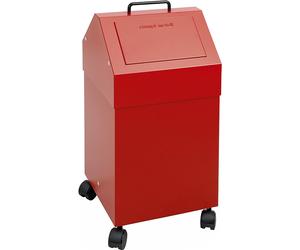 Recipiente con trampilla para separar materiales capacidad 45 l, A x H x P 320 x 710 x 310 mm, rodante