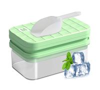 Recipiente congelador para cubitos de hielo, 56 compartimentos, forma de cubitos de hielo con contenedor y pala para hacer bloques de hielo transparentes, herramienta práctica para tequila, vodka