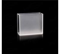 Recipiente cuadrado de cuarzo de alta precisión con dos ventanas pulidas - 50 x 20 x 43 mm, espesor de pared de 2 mm, for espectrofotometría UV-Visible