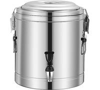 Recipiente de acero inoxidable aislado con sello hermético para almacenamiento comercial y conservación del café