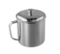 Recipiente de acero inoxidable para café, té, leche, agua con aislamiento al vacío y resistente a la corrosión, material 304 para uso diario (10 cm (8 cm (350 ml)