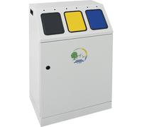 Recipiente de acero para separar materiales capacidad 3 x 30 l