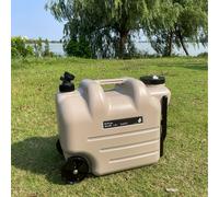 Recipiente de Agua Portátil de 28L con Ruedas - Gran Capacidad, Cuadrado de PE Duradero para Camping, Senderismo y Picnics