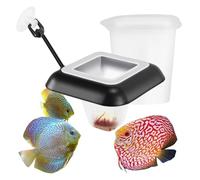 Recipiente de Alimento para Acuario - Alimentador Flotante con,Alimentador para Acuarios Y Peceras,para Alimentación con Cebo Y Almacenamiento para Acuarios De Agua Salada Y Dulce