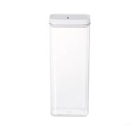 Recipiente de almacenamiento de alimentos de cocina con cuerpo transparente y tapa hermética, con junta de silicona y cierres para arroz, harina, azúcar, frutos secos, frijoles, aperitivos, cereales y