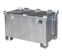 Recipiente de almacenamiento para baterías y pilas de iones de litio eurokraft pro, capacidad 220 l