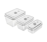 Recipiente de almacenamiento ZWILLING Fresh & Save set 3 piezas vidrio vacío apilable