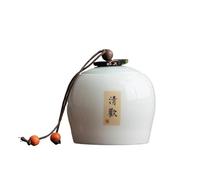 Recipiente de cerámica para té Recipiente for té de celadón con tapa 260 ml, simple y sellado, ideal for encimeras cocina, despensas tarros decorativos Recipientes para alimentos para la cocina