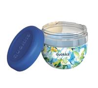 Recipiente de comidas quokka 770ml ms con funda de silicona bubble blu