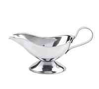 Recipiente de condimento de acero inoxidable para bistec, bote de salsa de boca de pato ambientalmente amigable con el medio ambiente, manipulador anti -skid para cocina de (5 onces)