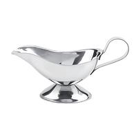 Recipiente de condimento de acero inoxidable para bistec, bote de salsa de boca de pato ambientalmente amigable con el medio ambiente, manipulador anti -skid para cocina de (3 onces)