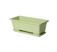 Recipiente de cultivo de riego automático para verduras con bandeja de drenaje para evitar el exceso de riego y la pudrición de la raíz (verde)