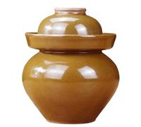 Recipiente de Fermentación de Cerámica Tradicional, Tarro para Encurtidos con Cierre Hermético, Ideal para Chucrut Kimchi y Conservación de Alimentos(17.5kg)
