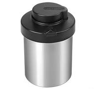 Recipiente de granos de café, 19 x 13,2 cm, 1500 ml, acero inoxidable, recipiente de granos de café, jarra de almacenamiento de alimentos, tarro sellado al vacío para almacenar té