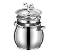 Recipiente de Grasa de Cocina Conservador de Grasa de Acero Inoxidable