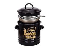 Recipiente de grasa - Olla de grasa de tocino de 1200 ml con espátula colador, botella de de esmalte de cocina | Tarro de almacenamiento de grasa con tapa, para cocinar, hornear, vacaciones,