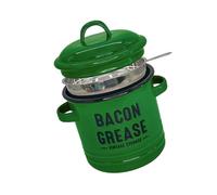 Recipiente de grasa para tocino con colador y cuchara Tarro de condimento con asas dobles Utensilios de cocina multifuncionales Utensilios de cocina para cocinar