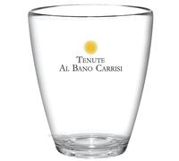 Recipiente de hielo en forma de bano-carrisis, acrílico, transparente, altura 25 cm, diámetro 20 cm en la parte superior