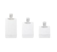 Recipiente de plástico de 30/50/100 ml rellenable, envases vacíos para cosméticos, botella de maquillaje, bolsa de viaje, transparente, 10 unidades, juego de 10 recipientes de gel de ducha vacíos a