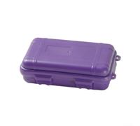 Recipiente de plástico impermeable hermético para viajes, perfecto para almacenar dispositivos electrónicos y otros elementos esenciales (morado)