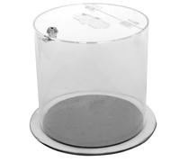 Recipiente de recogida de pilas Probbax, transparente, bajo llave