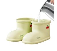 Recipiente de remojo para zapatos de dibujos animados, suela de agarre, temperatura de retención de calor constante, diseño de nudos de masaje para la pantorrilla, casa, dormitorio, apartamento