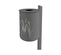 Recipiente de residuos para exteriores 50 l para encementar