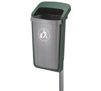 Recipiente de residuos para exteriores capacidad 50 l, A x H x P 460 x 845 x 390 mm