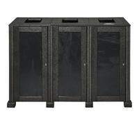 Recipiente de residuos para exteriores, materiales 100% reciclados Probbax, gris, volumen 160 l