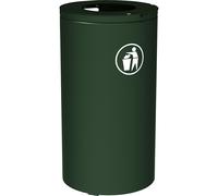 Recipiente de residuos para exteriores OLBIA PROCITY, capacidad 80 l, con cubo interior