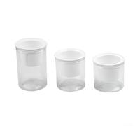 Recipiente de riego automático transparente para plantas hecho de resina PP ligera, apto para balcón y dormitorio (12 cm)
