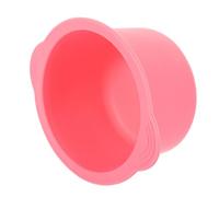 Recipiente de Silicona Rosa 400ml para Calentador de Cera Depilatoria | Marcado Interior Visible, Ajuste para Unidades Estándar, Dos Asas Laterales Ergonómicas
