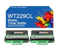 Recipiente de tóner residual WT229 cil de instalar y usar. | Repuesto para impresoras Brother HL-L3280CDW, MFC-L3780CDW, L8395CDW y L3765CDW,WT229CL-2Set