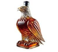 Recipiente de vidrio con forma de Glede coleccionable para aficionados vino Botella de licor elegante Decantador de whisky con capacidad de 300 ml Decantador con forma de Glede