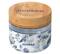 Recipiente de vidrio para alimentos con tapa de 500 ml (Azul Natural) - QUOKKA